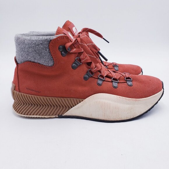 Sorel Women's Out N About III Conquest Winter Ankle Boot Warp Red Chalk Size 10 - Picture 5 of 11